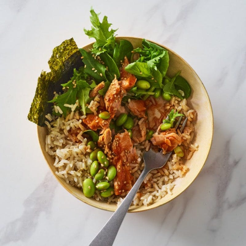 Photo de Bol de riz au thon épicé par WW