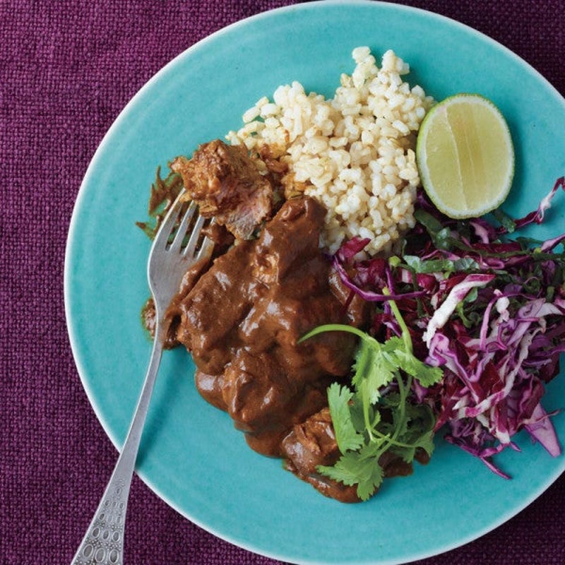 Photo de Ragoût de porc aux bananes plantain et aux raisins secs par WW