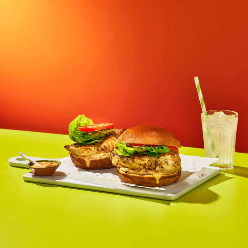 Photo of Grilled chicken sandwich with smoky honey mustard by WW