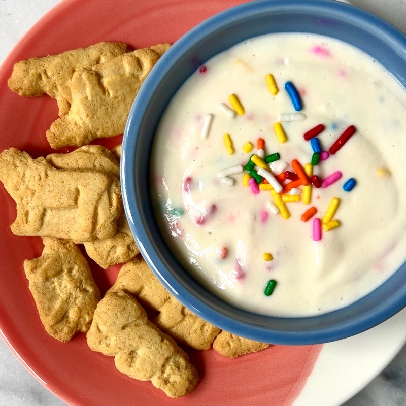 Photo of Dunking cookies with rainbow dip by WW