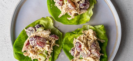 Chicken salad lettuce wraps
