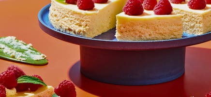 Crustless Vanilla Cheesecake