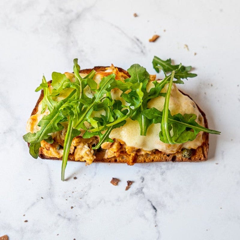 Photo de Sandwich fondant de thon ouvert à l’italienne par WW