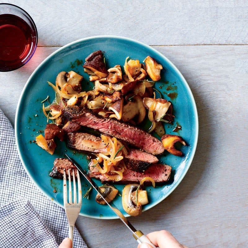 Photo de Bifteck en croûte d’épices et champignons sauvages par WW