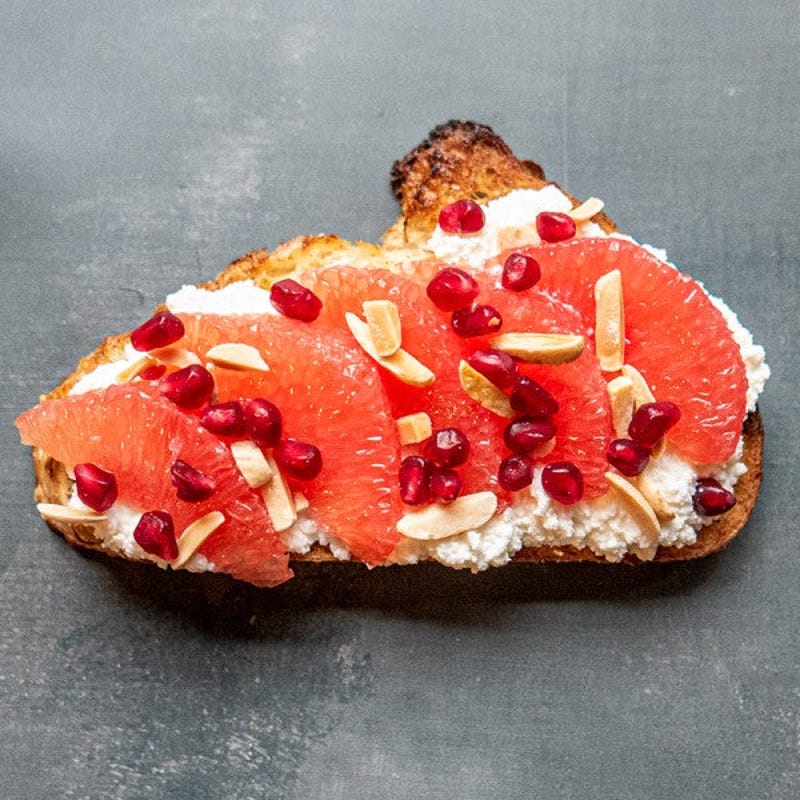 Photo of Grapefruit-ricotta toast by WW