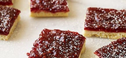 Carrés aux framboises