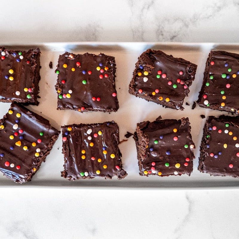 Photo de Brownies arc-en-ciel par WW