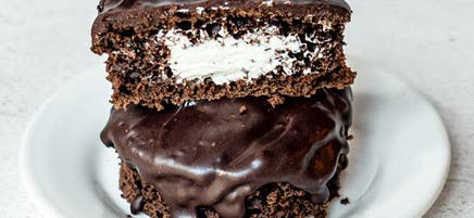 Gâteaux au chocolat remplis de crème