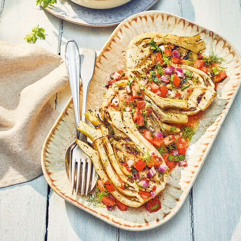 Gegrillter Fenchel mit Pico de Gallo