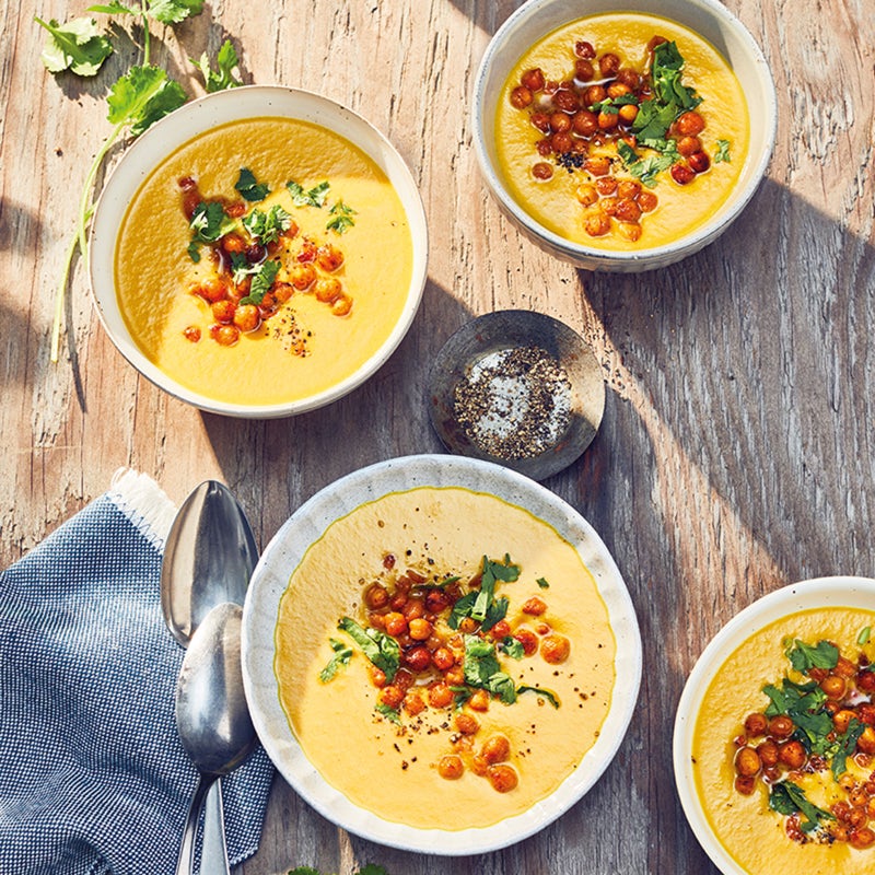 Kürbis-Kokos-Suppe