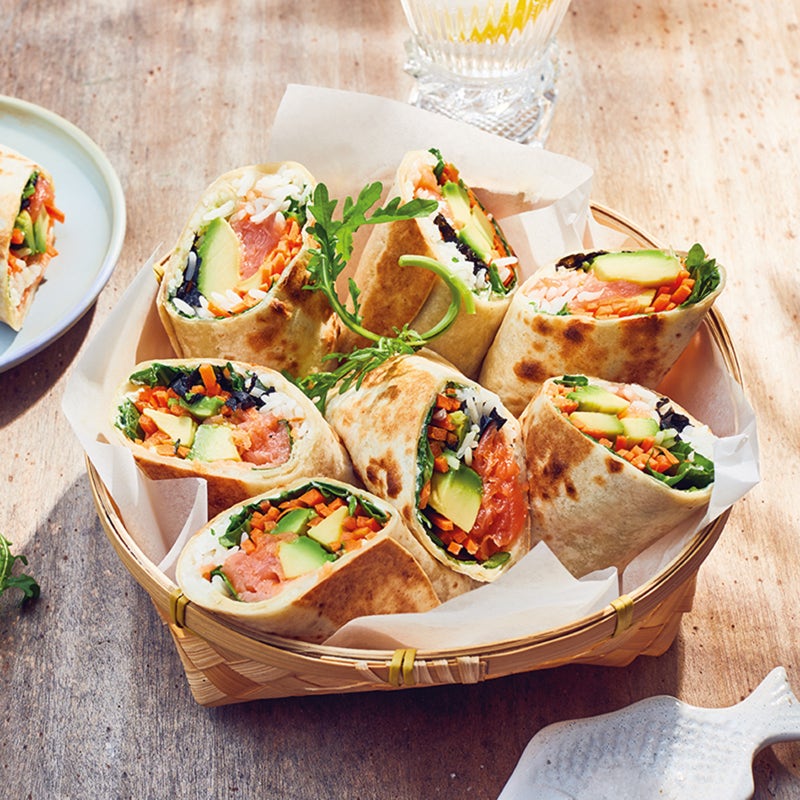 Lachs-Sushi-Burrito