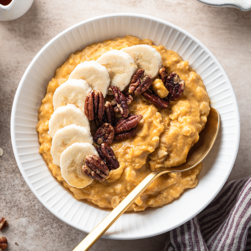 Pumpkin pie oatmeal