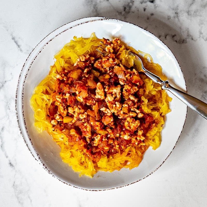 Photo of Spaghetti squash with turkey ragu by WW