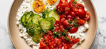 Cottage cheese and lox breakfast bowl