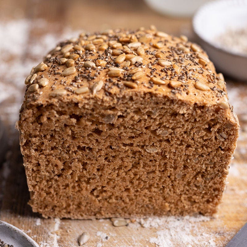 Veganes ruck, zuck Dinkel-Chia-Brot