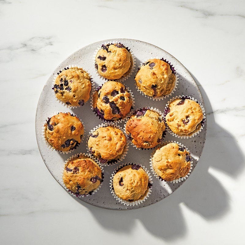 Zuckerfreie Blaubeermuffins