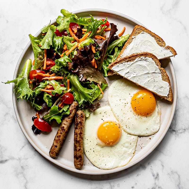 Photo of Sausage & egg breakfast plate by WW
