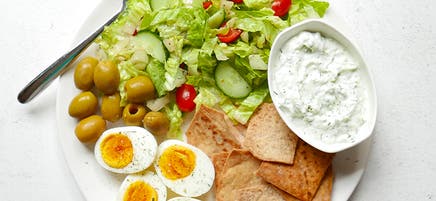 Mediterranean snack plate
