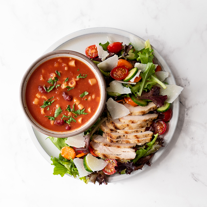 Photo of Italian soup & salad combo by WW