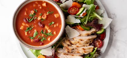 Italian soup & salad combo