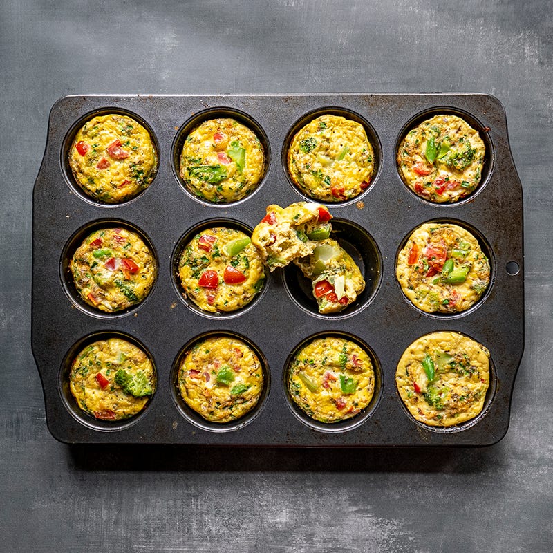 ViktVäktarna - Äggmuffins med broccoli och gräslök