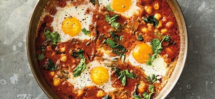 Tikka masala baked eggs