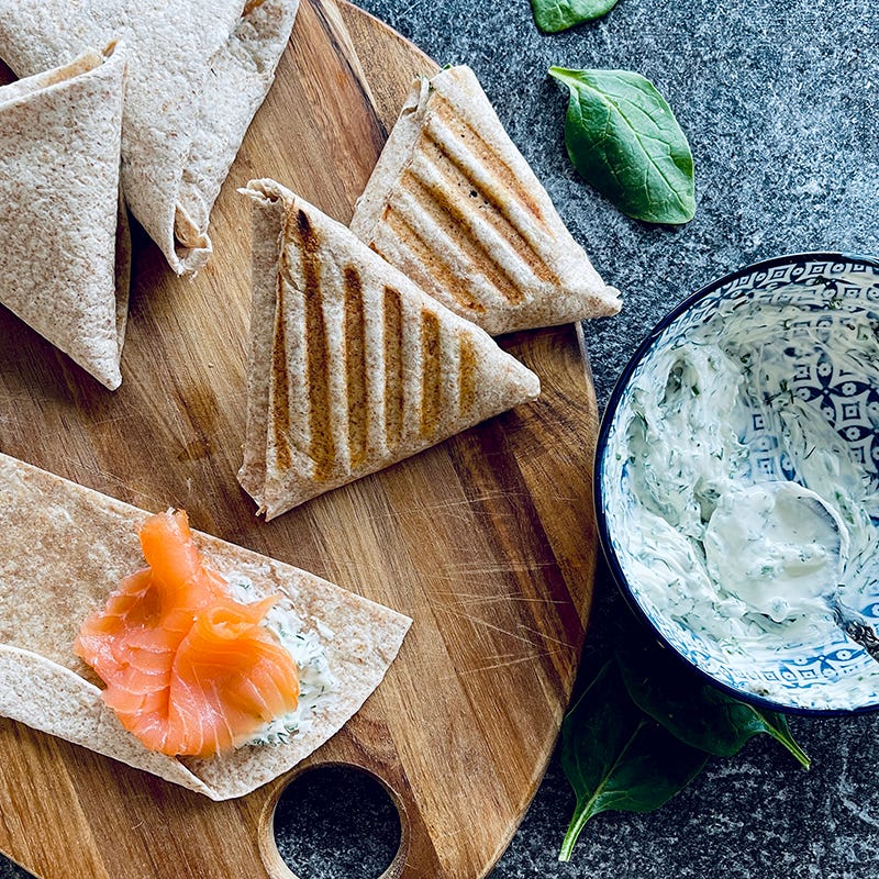 ViktVäktarna - Fransk taco med lax och färskost