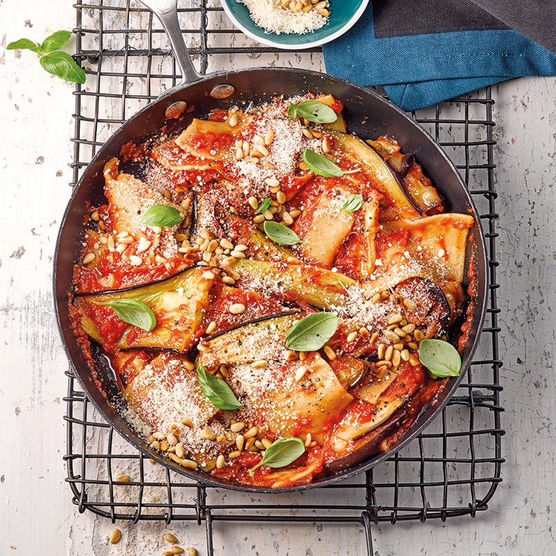 ViktVäktarna - Grytlasagne med aubergine och pinjenötter
