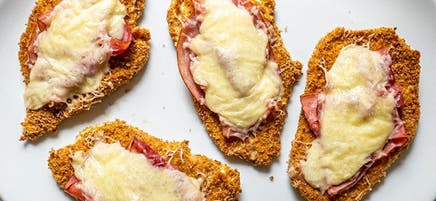Poulet cordon-bleu ouvert