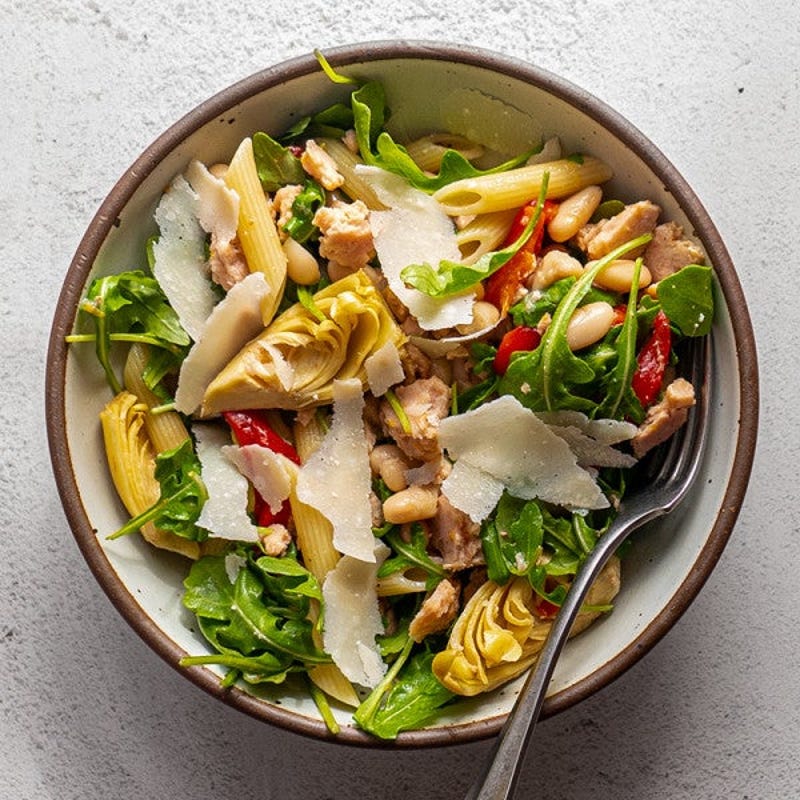 Photo of Lemony tuna, white bean & penne bowl by WW