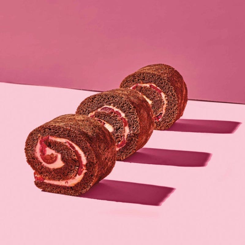 Photo of Chocolate & cherry Swiss roll by WW