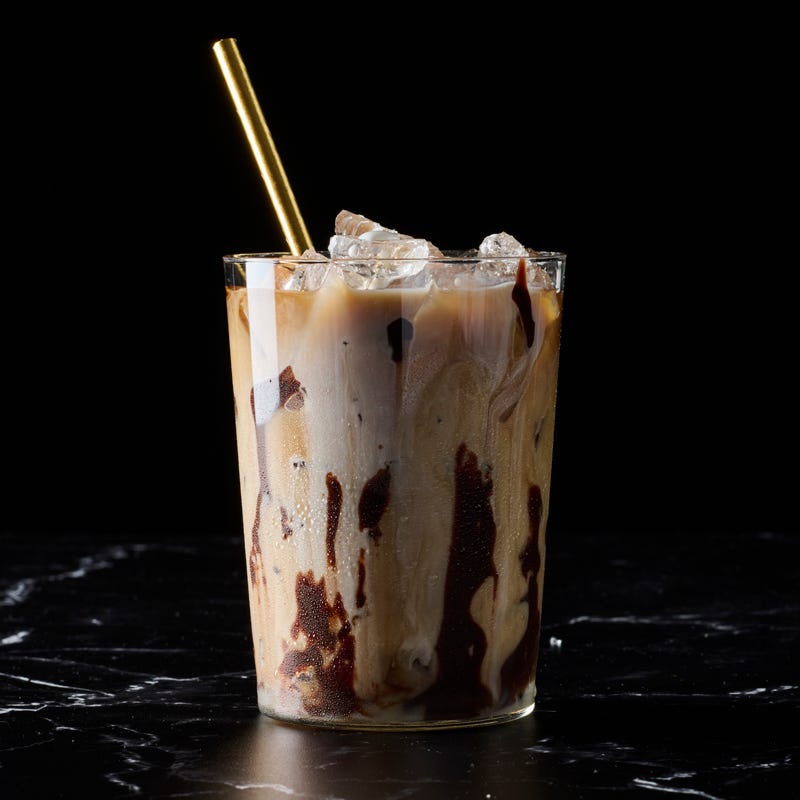 Iced white mocha coffee