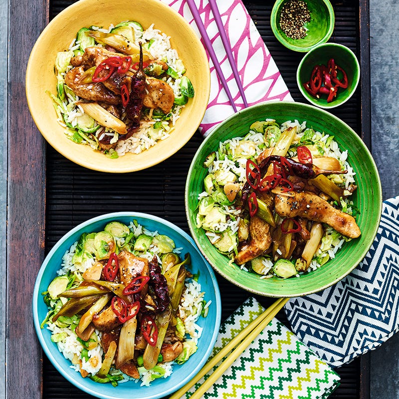 ViktVäktarna - Kalkon kung pao med ris och brysselkål