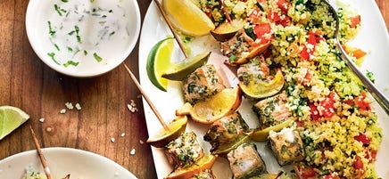 Brochettes de porc au citron