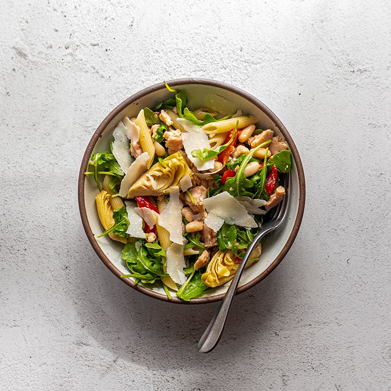 ViktVäktarna - Pastasallad med kronärtskocka, tonfisk och parmesan