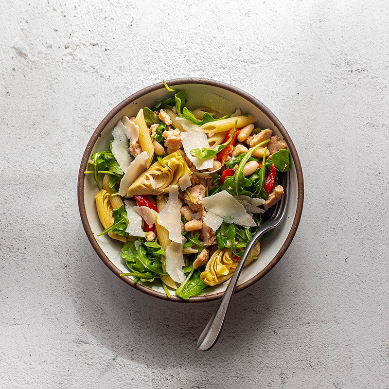 ViktVäktarna - Pastasallad med kronärtskocka, tonfisk och parmesan