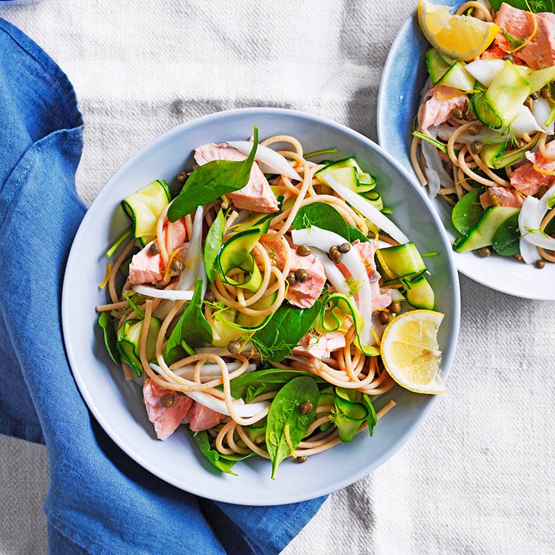 ViktVäktarna - Citronpocherad lax med pasta