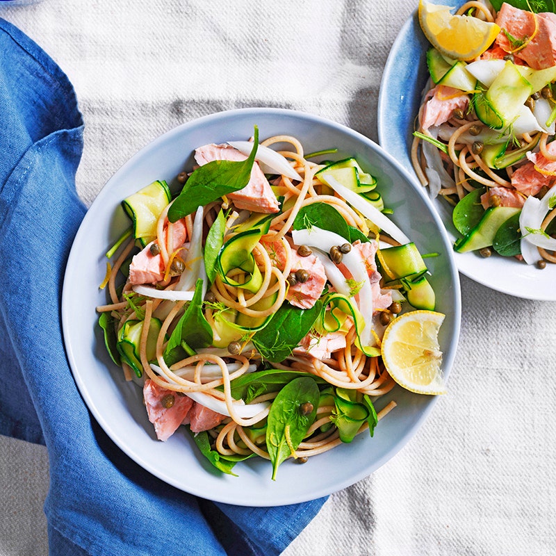 ViktVäktarna - Citronpocherad lax med pasta