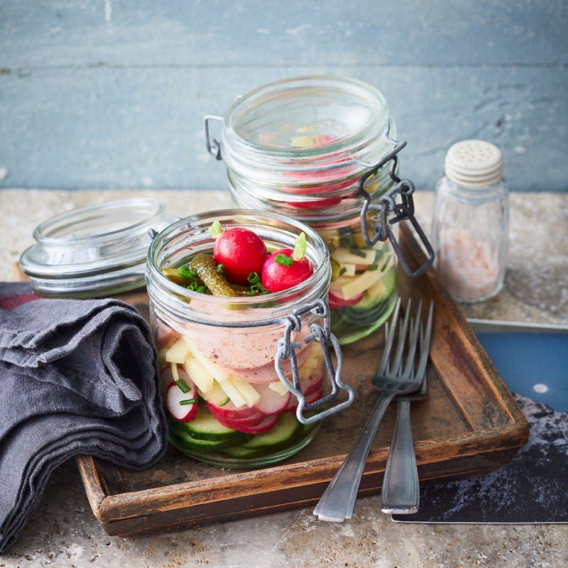 Käse-Fleischwurst-Salat