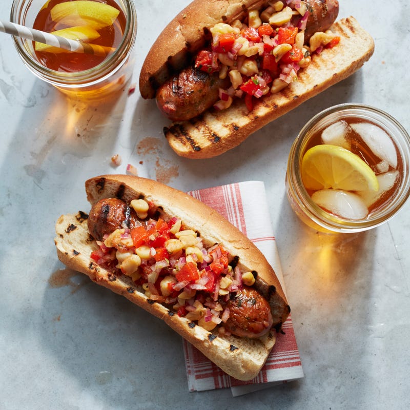 Photo de Hot-dog à la sauce aux poivrons prise par WW