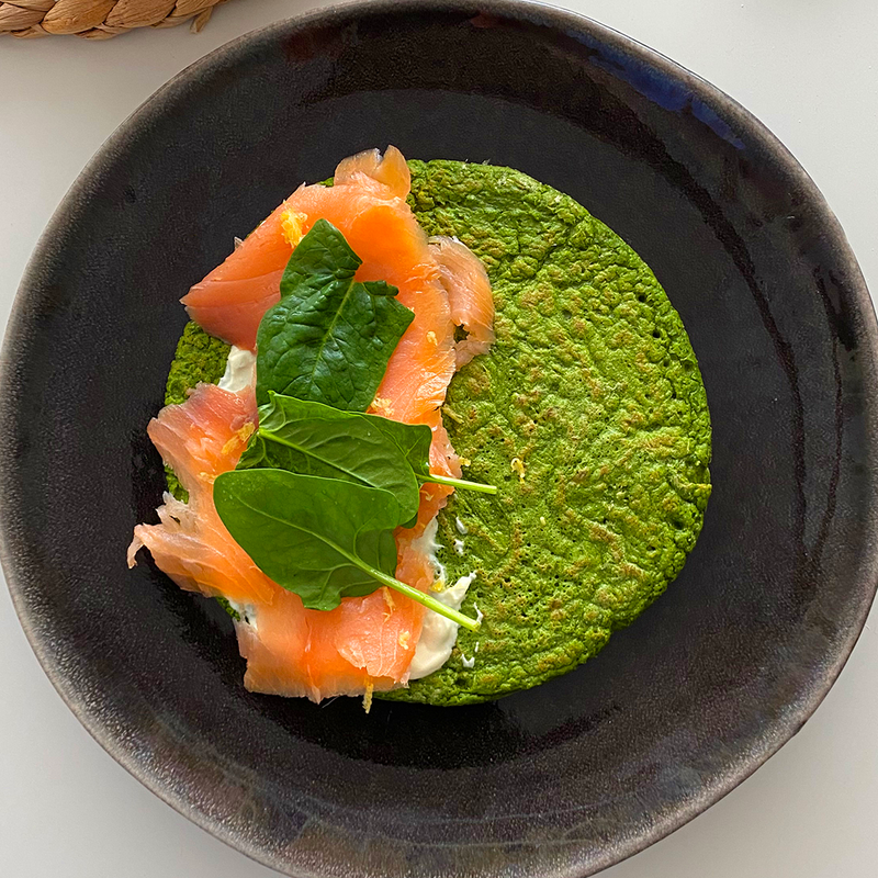 Pancake express aux épinards