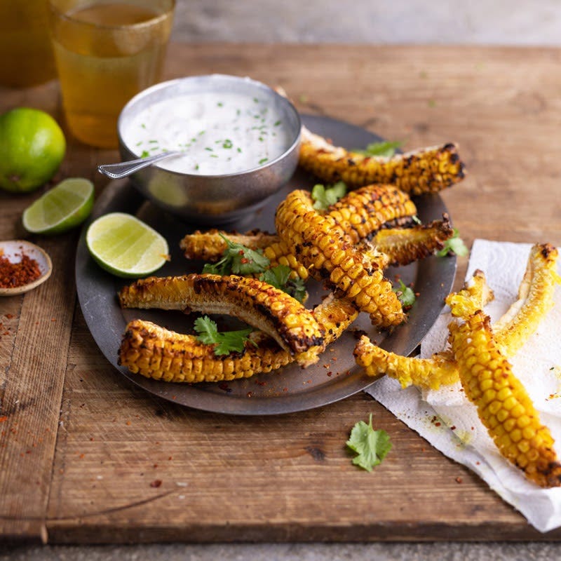 Corn Ribs mit Sour Cream