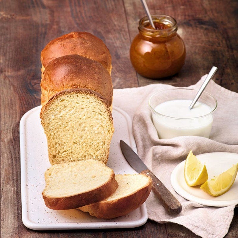 Brioche au fromage blanc et au citron