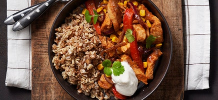 Texmex-kyckling med gryn och paprika