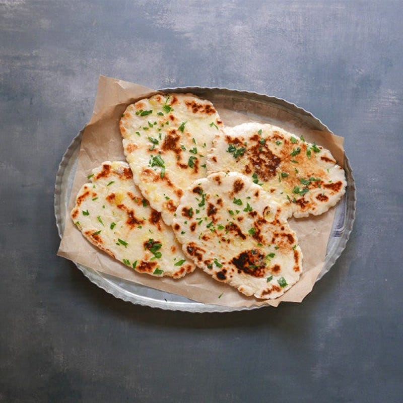 Photo de Pain naan à l’ail avec une pâte à deux ingrédients par WW