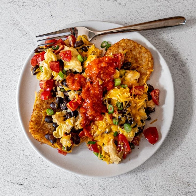 Photo de Œufs mexicains sur pommes de terre rissolées par WW