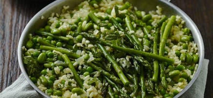 Risotto de légumes printaniers