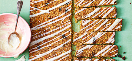 Barres au gâteau aux carottes