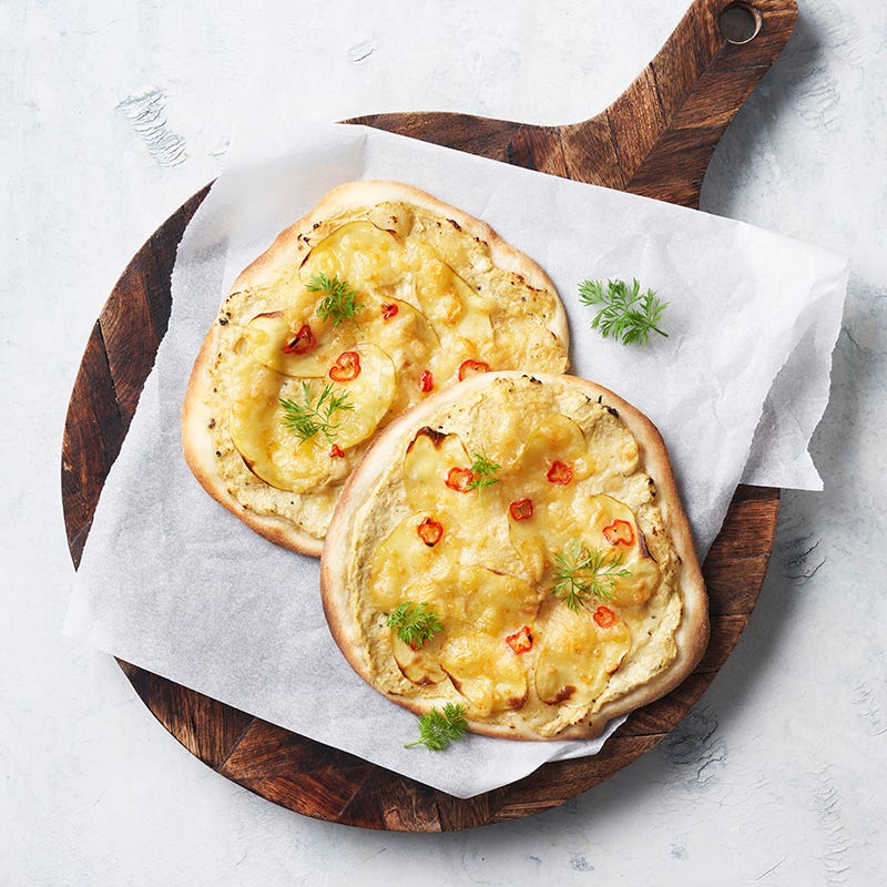 ViktVäktarna - Pizza med kronärtskockskräm, potatis och chili