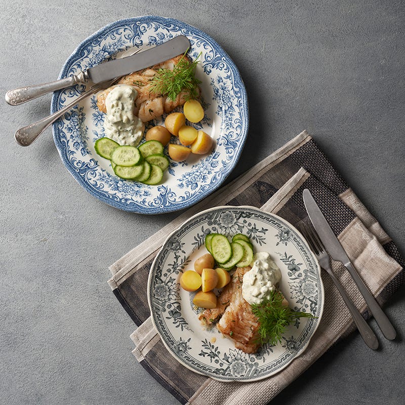 ViktVäktarna - Smörstekt torsk med potatis och äppelremoulade